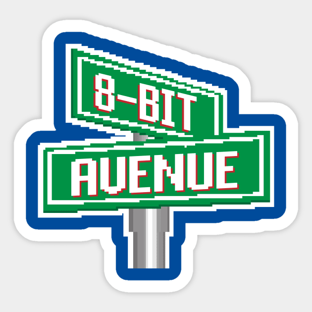 8 Bit Avenue Logo Sticker by 8-Bit Avenue